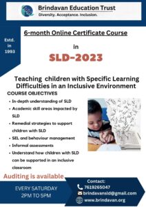 6-month Online Certificate Course in SLD