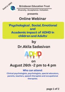 The role of a special educator in dealing with ADHD and a lot more