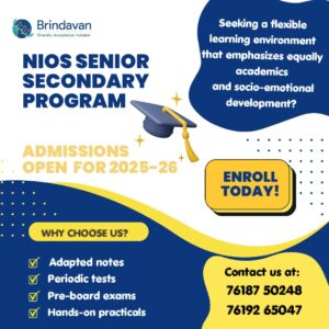 NIOS Senior Secondary Admissions Open Now!